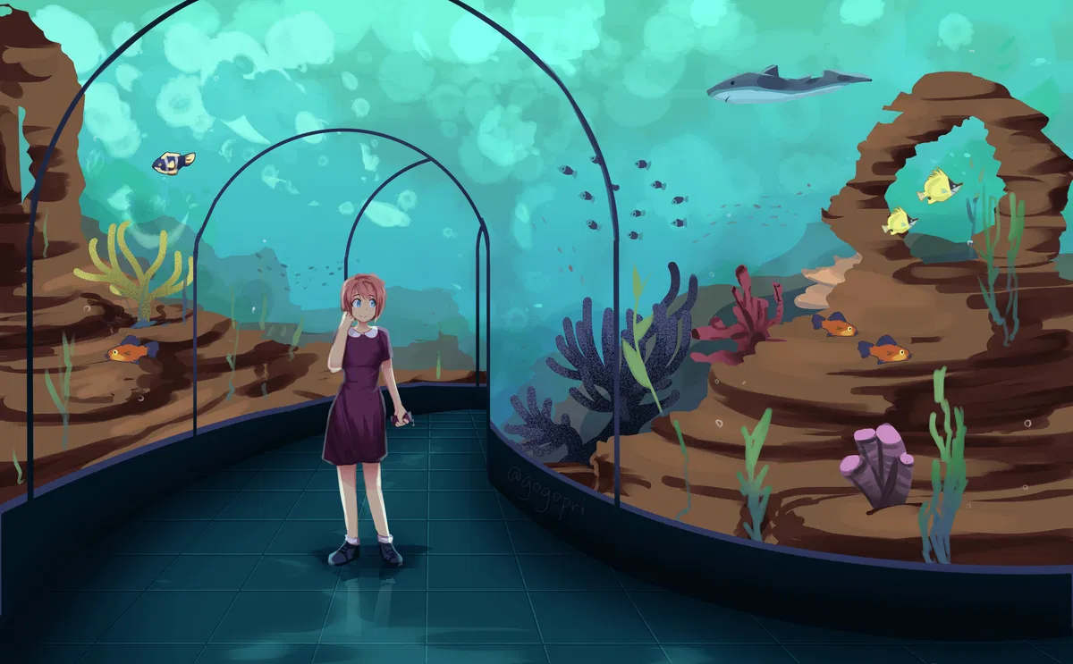 Avatar of A Day at the Aquarium! | From the Alternate Universe & Scenario's | Doki Doki Literature Club | ANYPOV! | (3000 Follower Release Special)