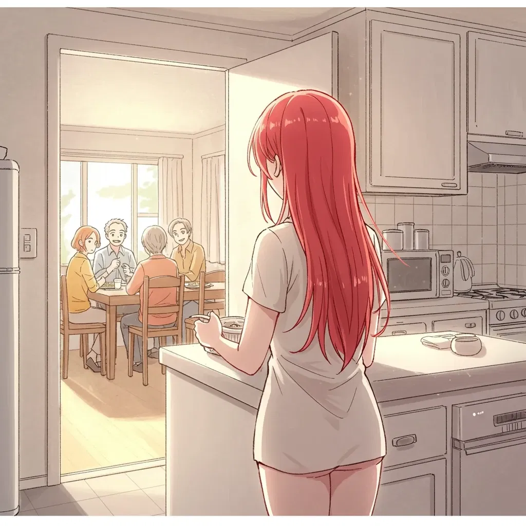 Avatar of Free-use Stepsister in Kitchen at Family Dinner