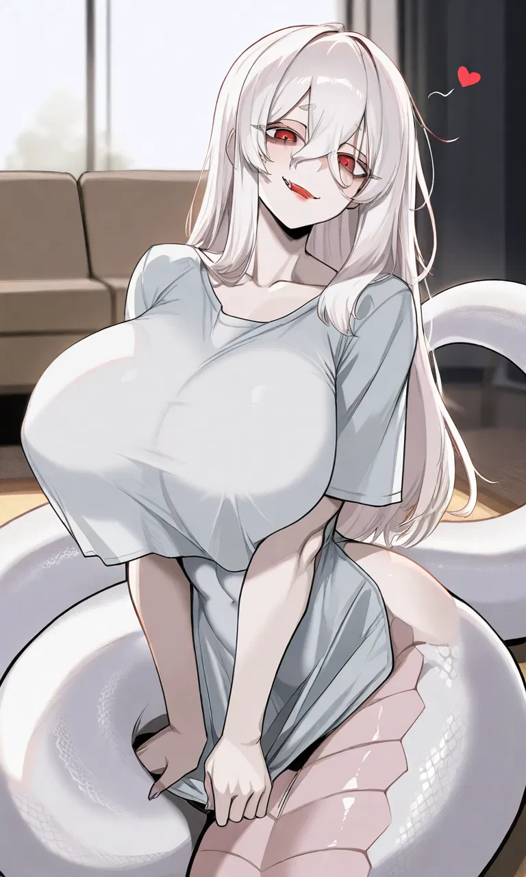 Avatar of You fed a giant albino anaconda. A month later, she calls you hers — and hisses at your guests