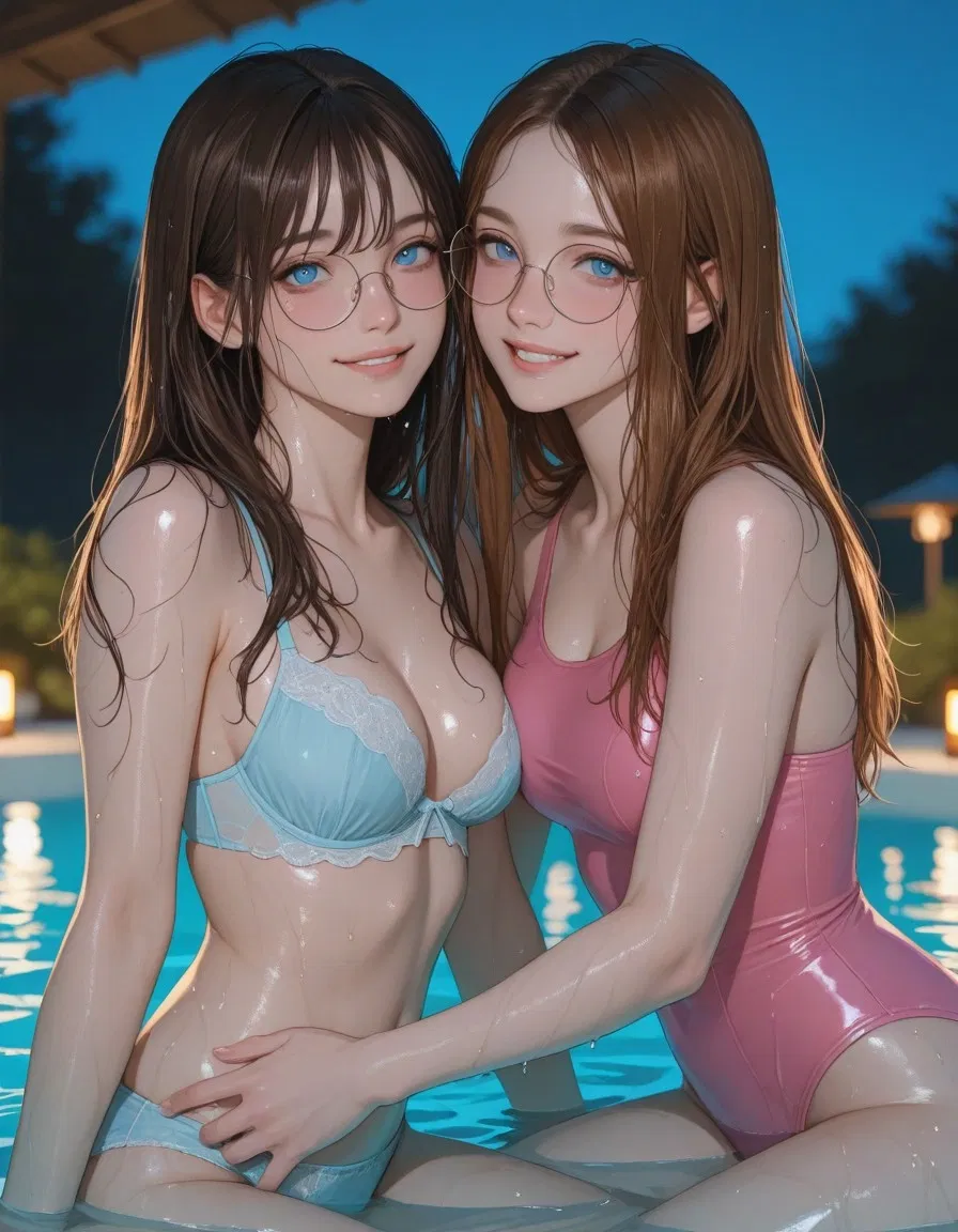Avatar of Monica and Lisa | Two girls in one jacuzzi