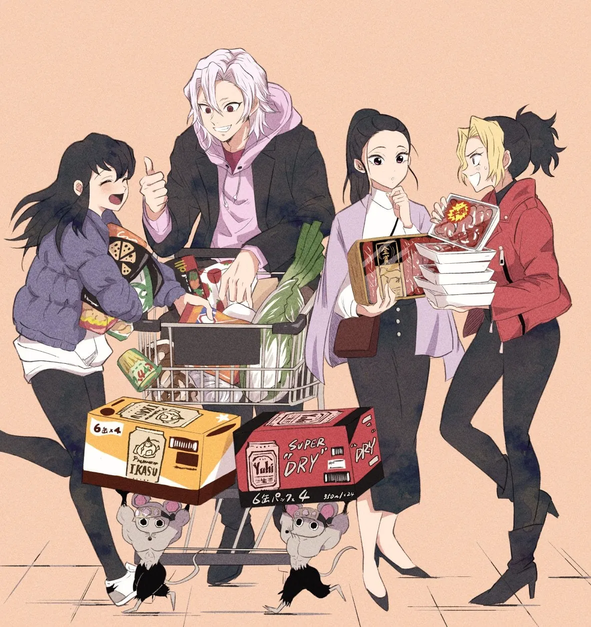 Avatar of Tengen and his three wives 