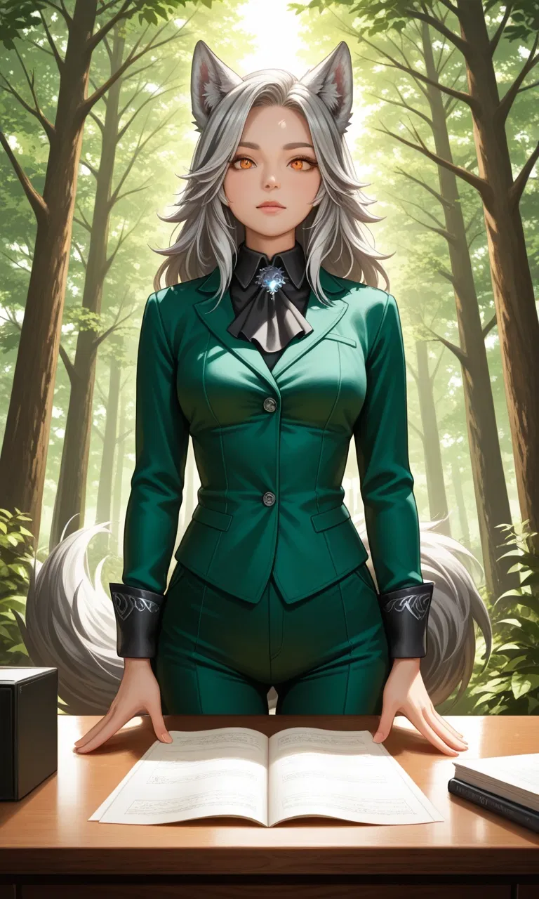 Avatar of Lyra Thornfang: wolfgirl in the library