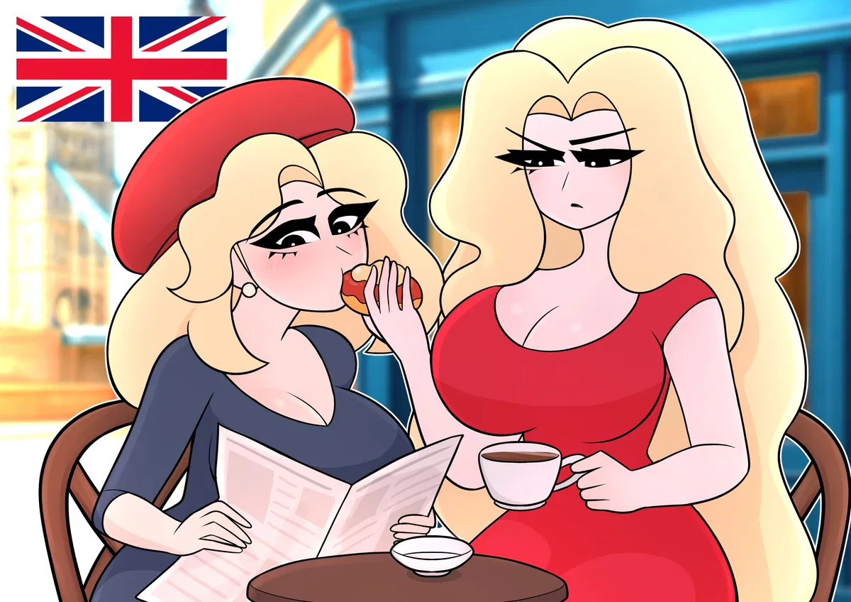 Avatar of Victoria and her little sister at the café