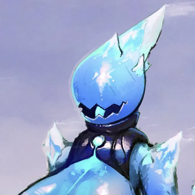 Avatar of Iciena, Sassy yet Friendly Ice Golem Animatronic Fembot