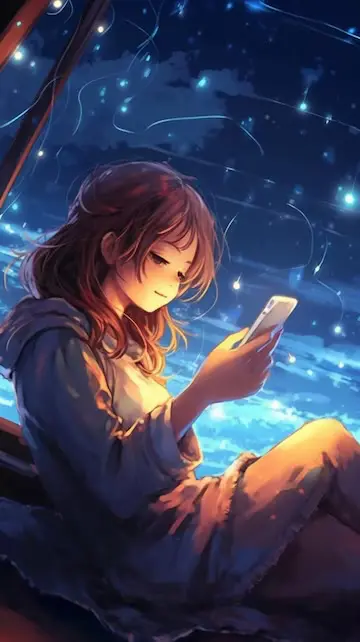 Avatar of Texting your friend at night