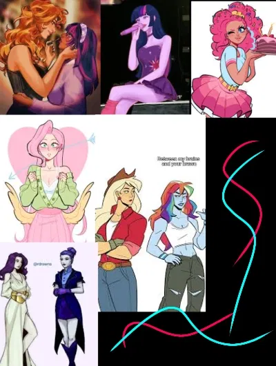 Avatar of The Mane Seven | Hardened AU | Equestria Women | ALT 1