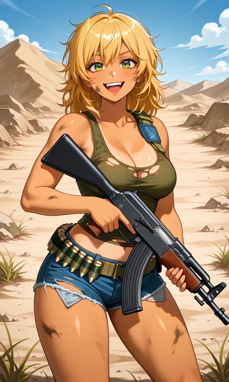 Avatar of Frag, the raider girl in a nuclear wasteland