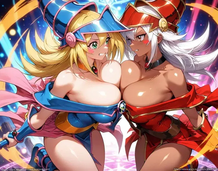 Avatar of Blue dark magician girl and red magician girl