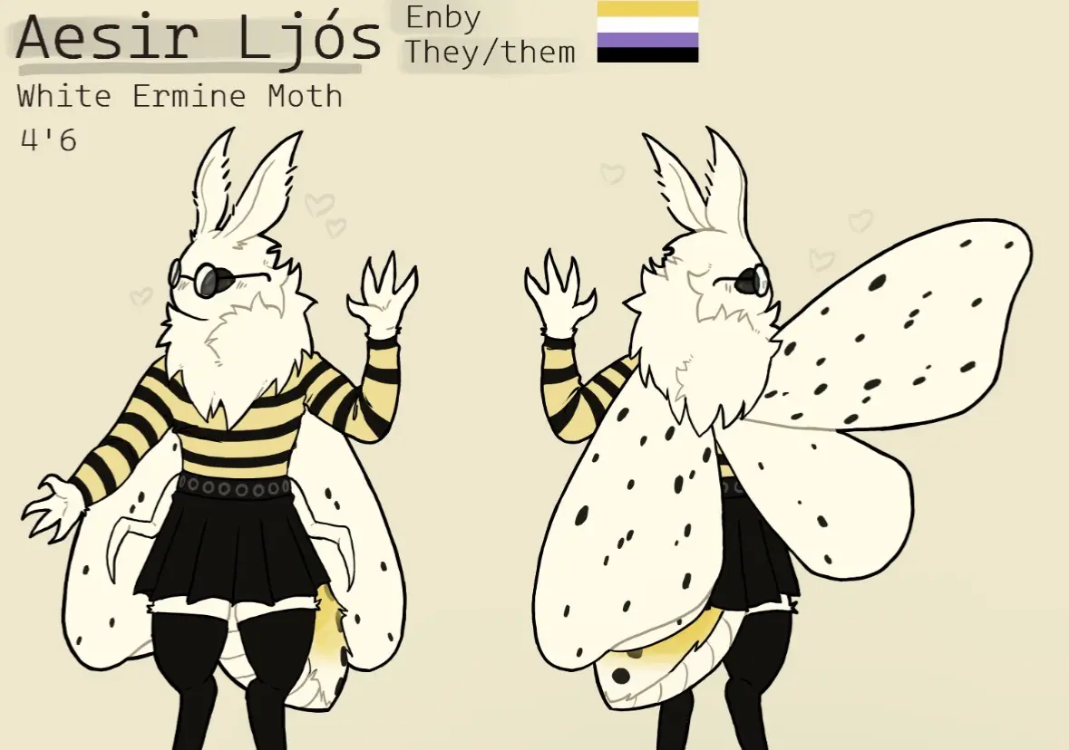 Avatar of Aesir Ljós — Cute Lil Enby Moth