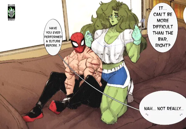 Avatar of She hulk treats your wounds