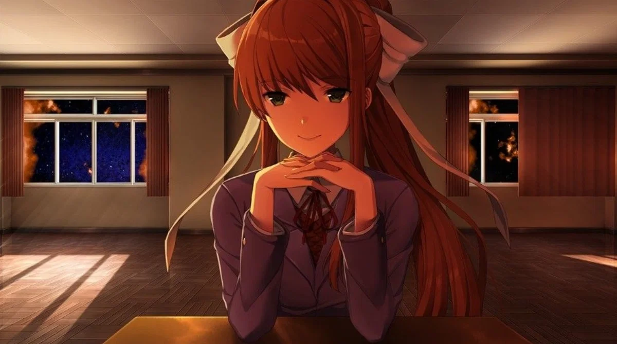 Avatar of Player!User x Monika. Just Monika. || Act 3 || Hurt/No Comfort // Fluff(?) || RPG || Doki Doki Literature Club || DDLC || AnyPov