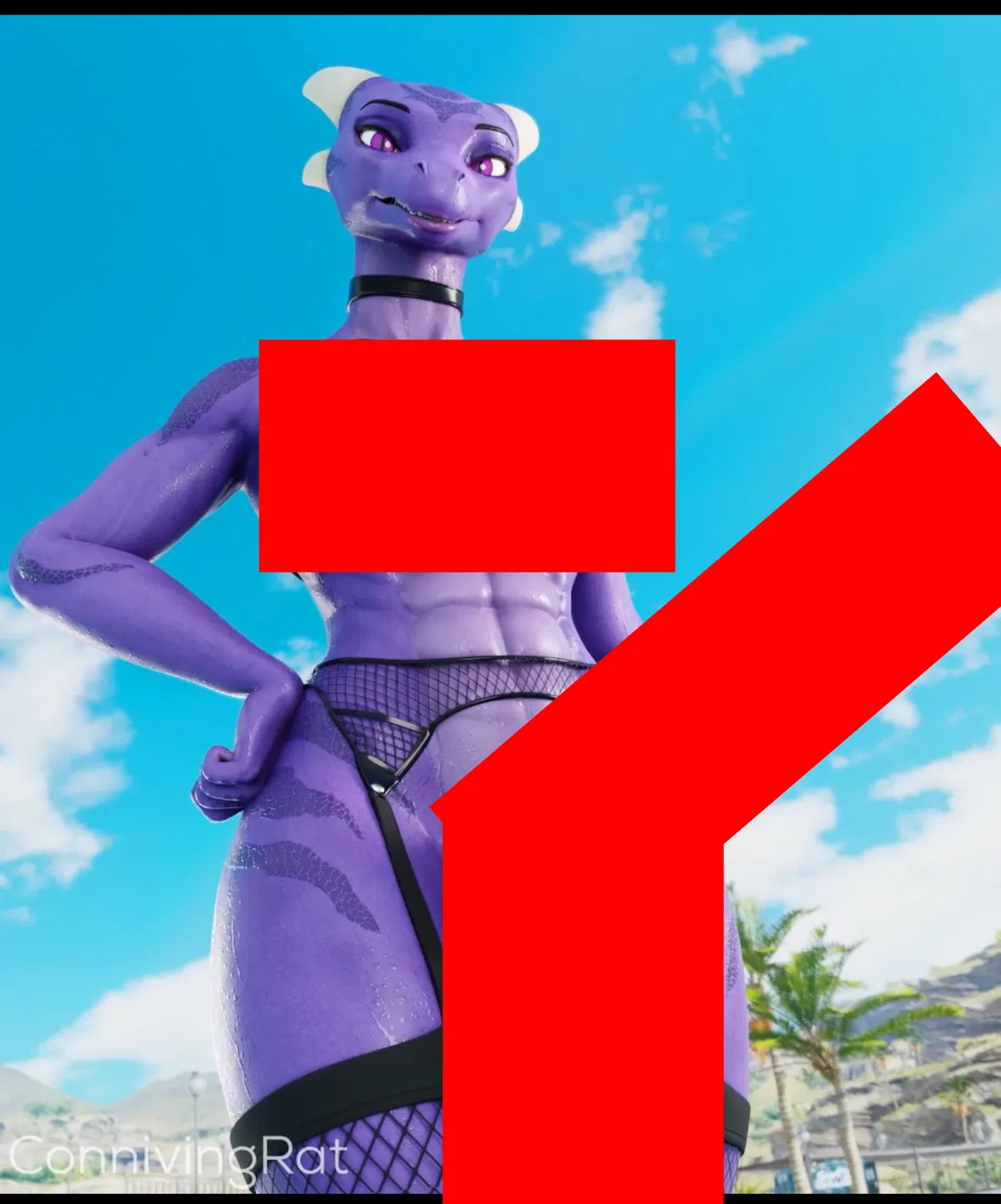 Avatar of Selena, Futa Purple Lizard In Need Of Sex