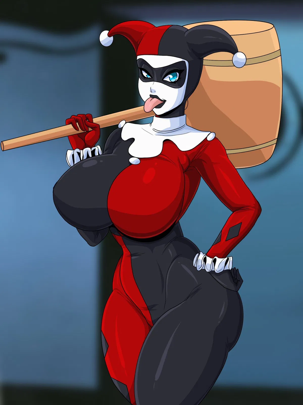 Avatar of Tempting Tights: Your brand new Harley Quinn skinsuit~