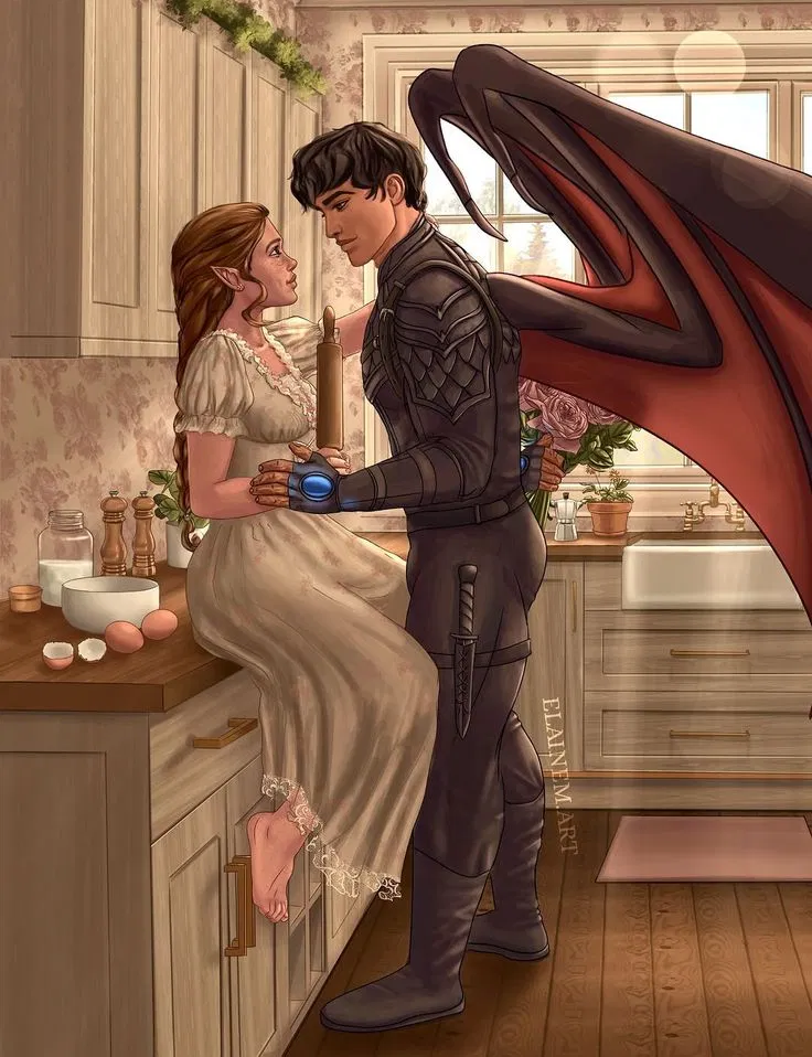 Avatar of Azriel (acotar) ~ kitchen sex  