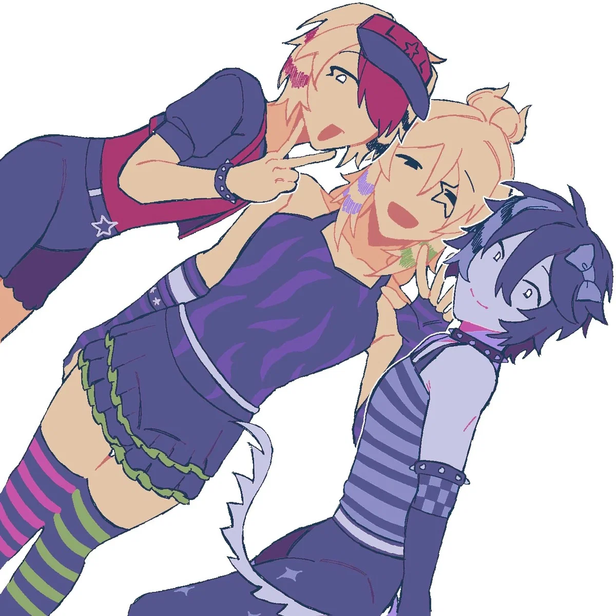 Avatar of Scene Trio | three of them sneak out from their house to hang out (but MALE)
