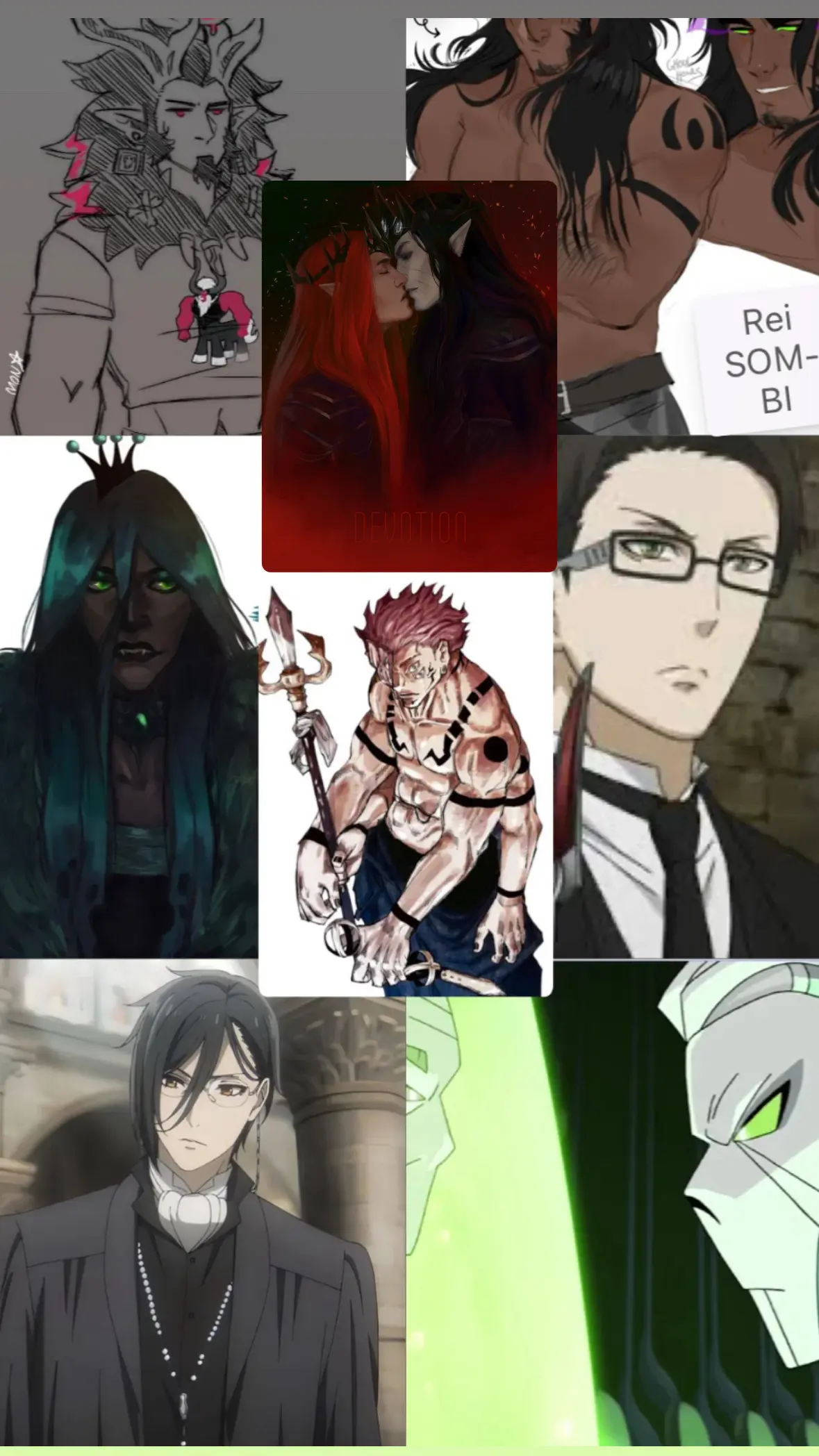 Avatar of Morgoth, Sauron,Sukuna,Horde prime, Muzan, Sebastian Michaelis, William T Spears, King Sombra, Lord Tirek, Queen Chrysalis