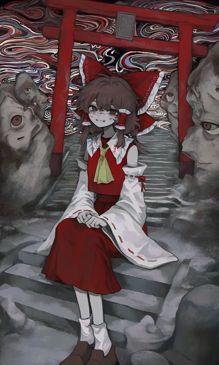 Avatar of Reimu Hakurei Cropless [Pre Spell Rules diet]