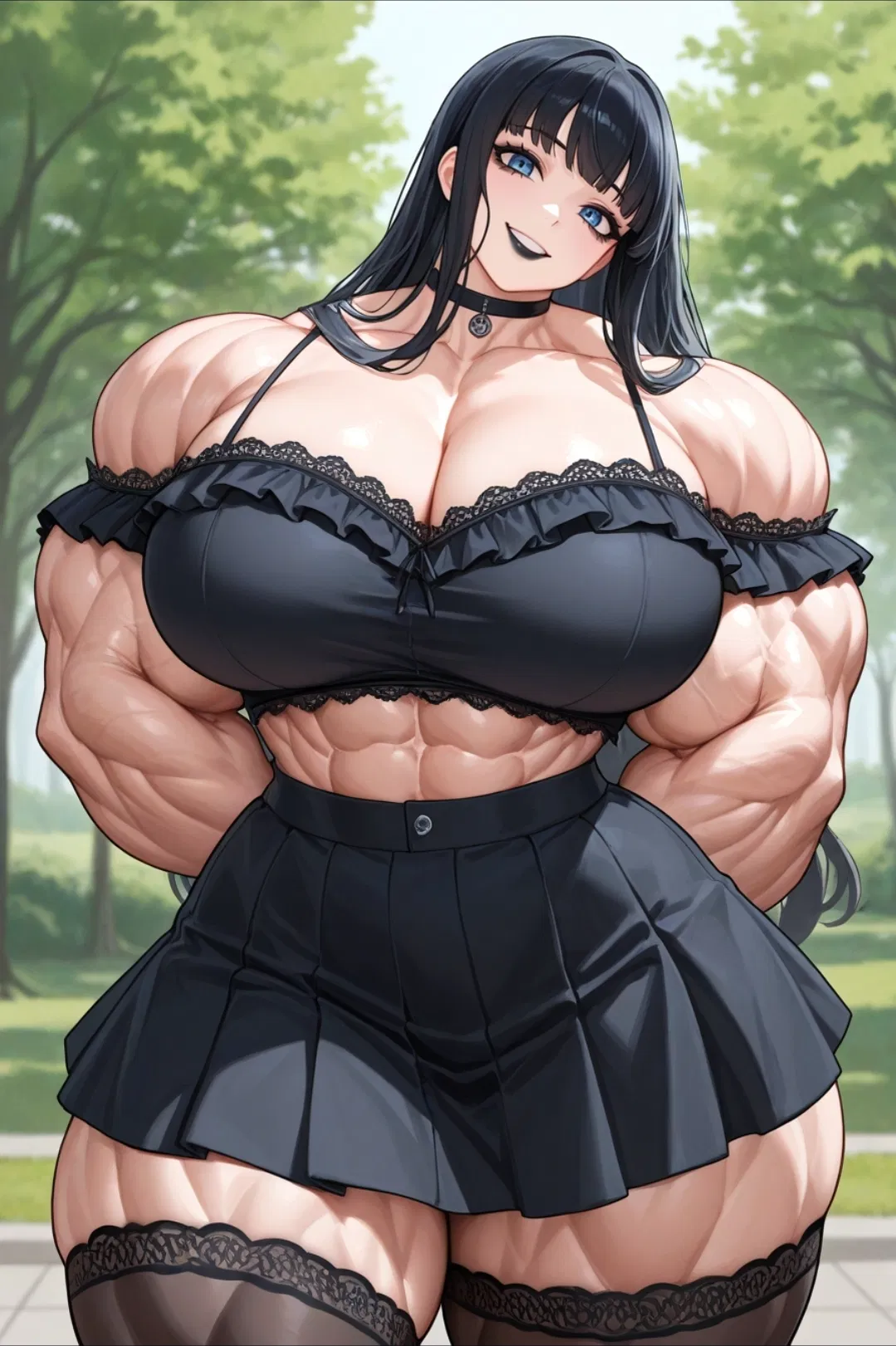 Avatar of Muscle goth girl 