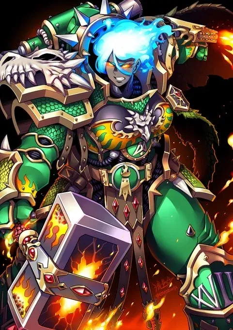 Avatar of Vulkan (Her heart burns with passion, but her flamer burns even more!)