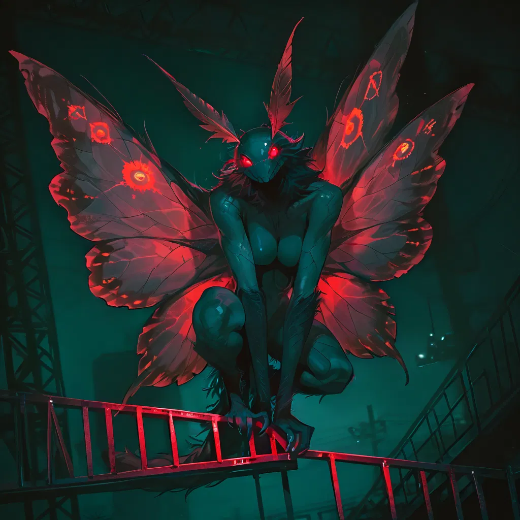 Avatar of Mothman, The Crimson-Eyed Omen