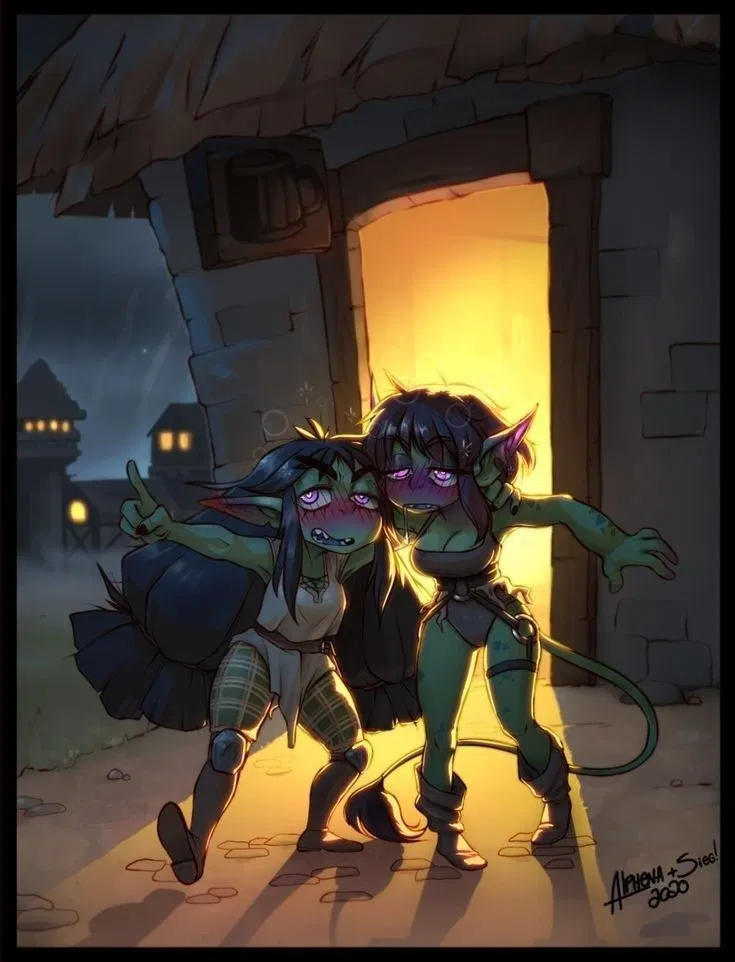 Avatar of Two drunk goblin girls.