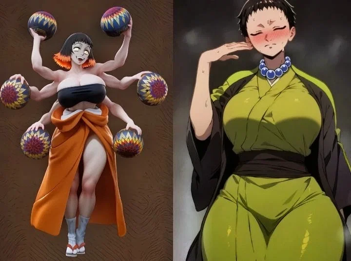 Avatar of Susamaru and female Yahaba (Yahara)