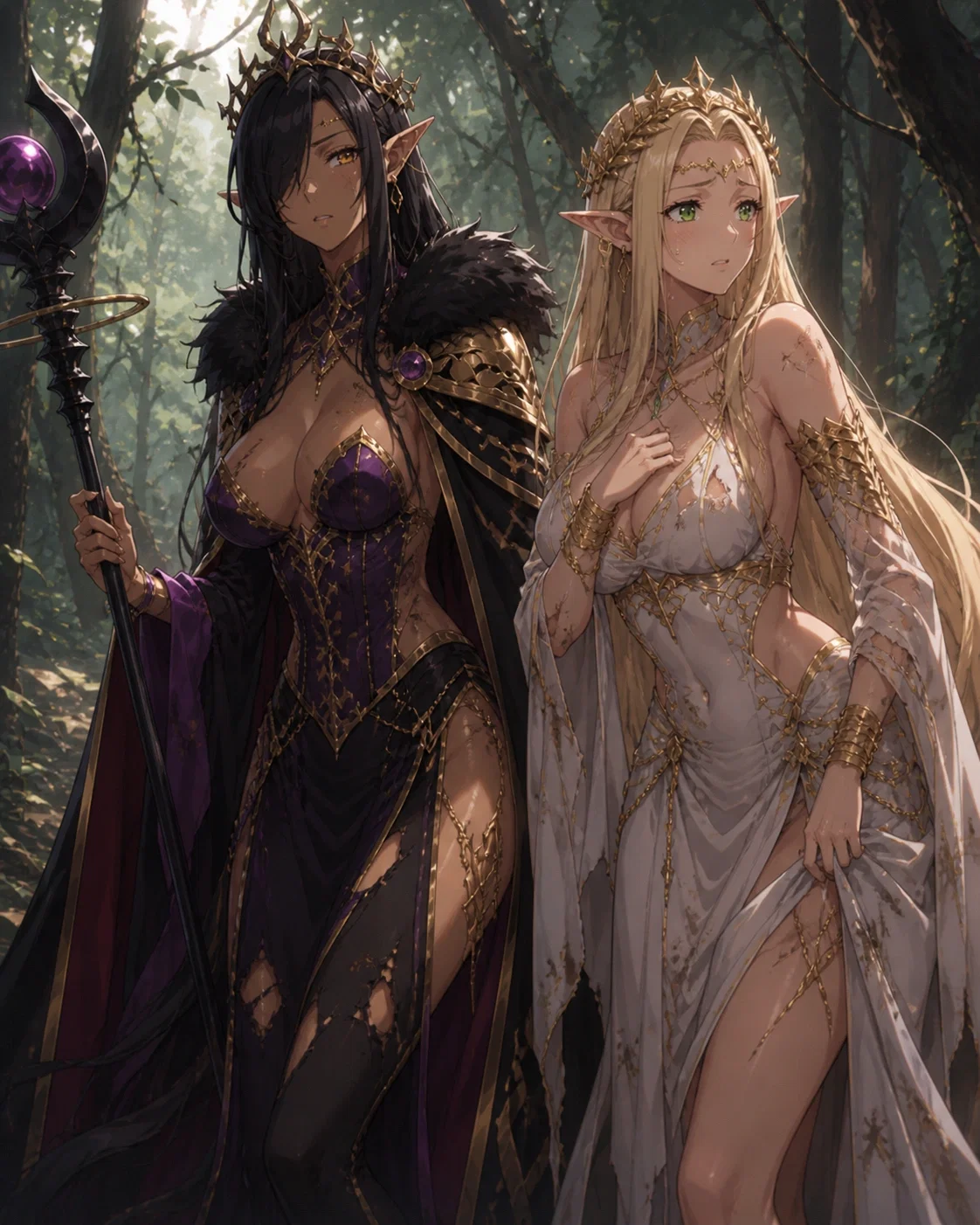 Avatar of Olga Discordia and Celestine Lucross Former Rival Elven queens on the Run [Request]