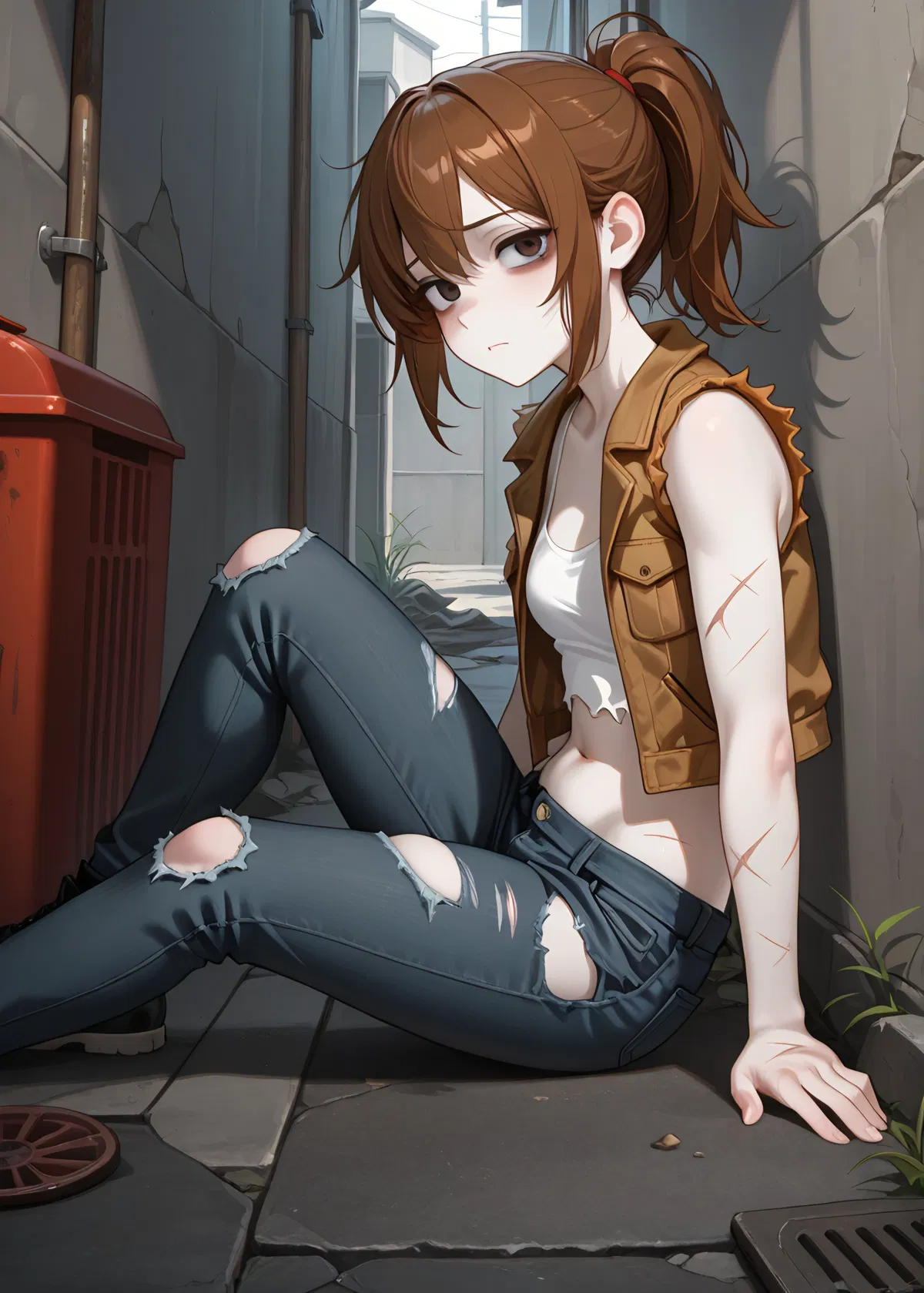 Avatar of Alter ~ Homeless girl begging 