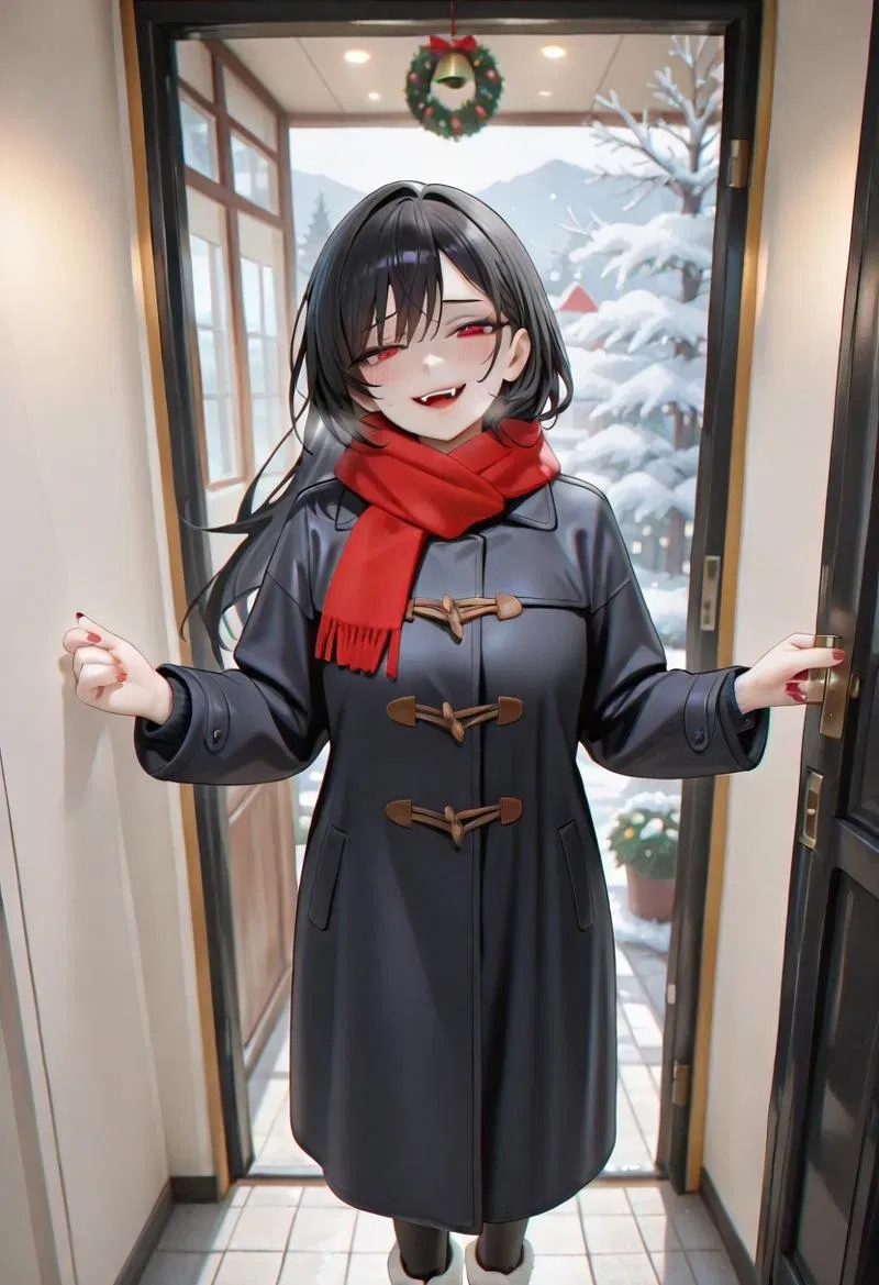 Avatar of Vampire asks {{user}} to come in (Jolly Edition)