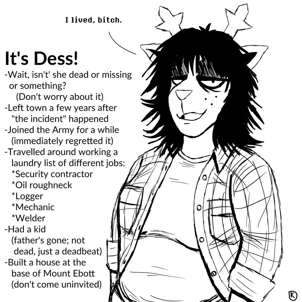 Avatar of December "Dess" Holiday - Washed up (Chief Dreemurr Au)