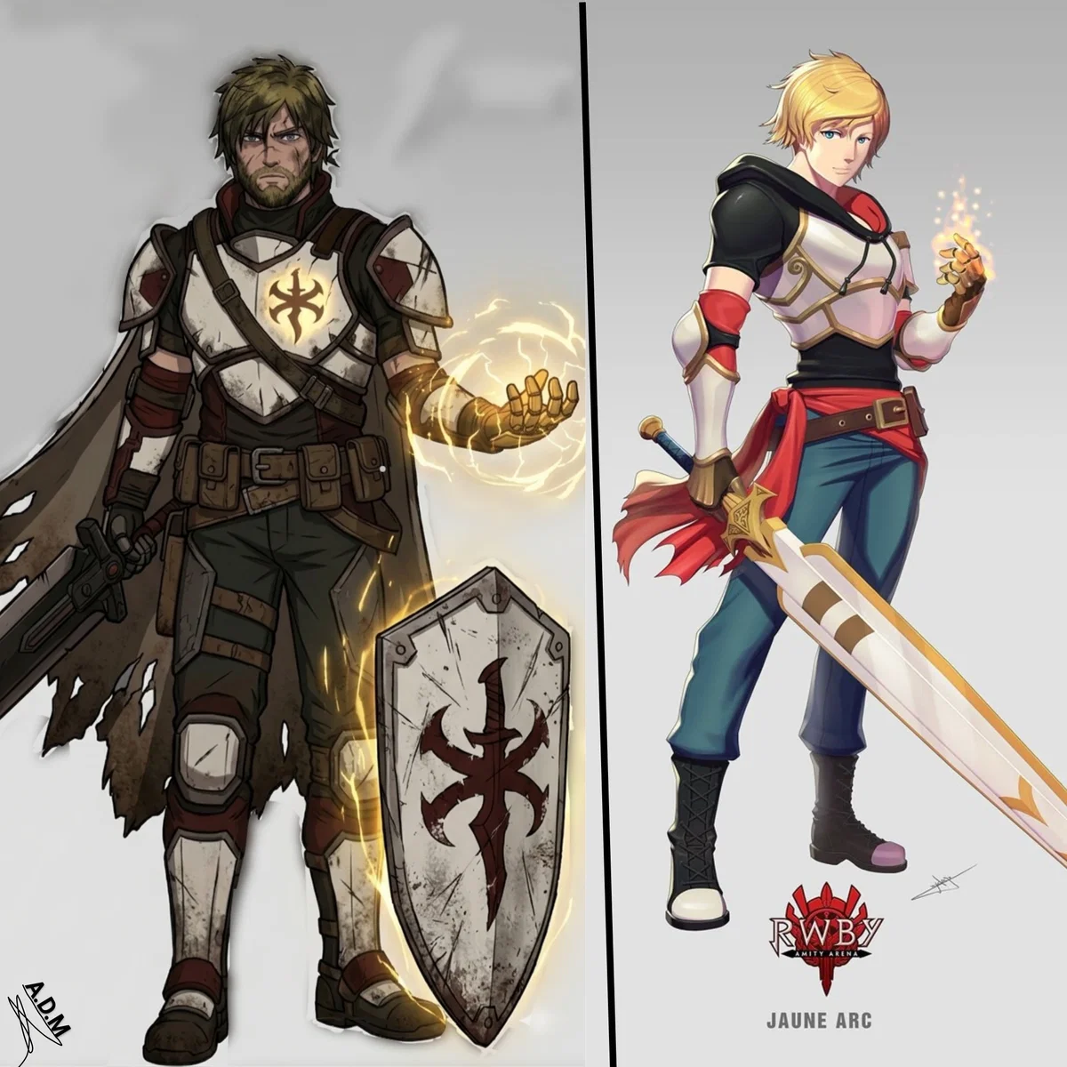 Avatar of The knight without a destiny VS the knight who protects that destiny.