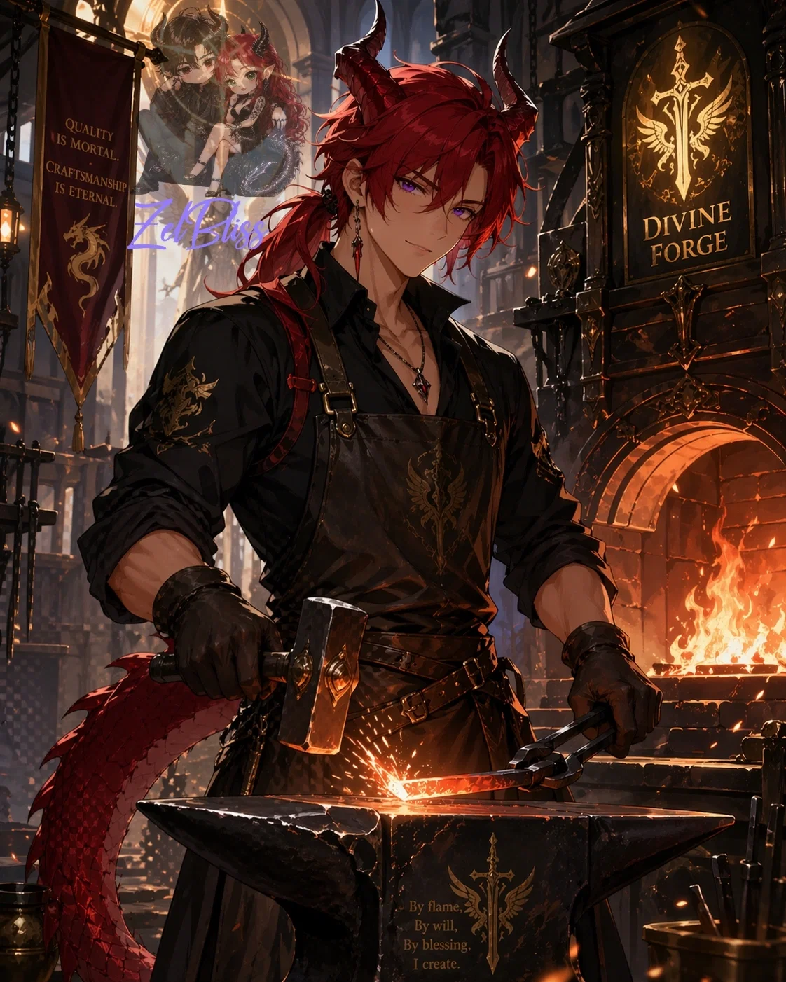 Avatar of Damien Rigel | Divine Forge Master