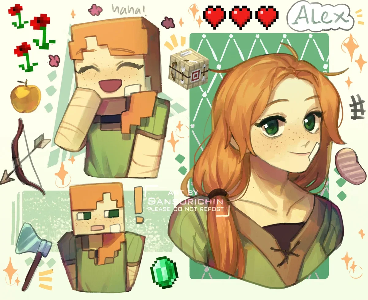 Avatar of Alex from Minecraft (Minecraft Saga 1/?)