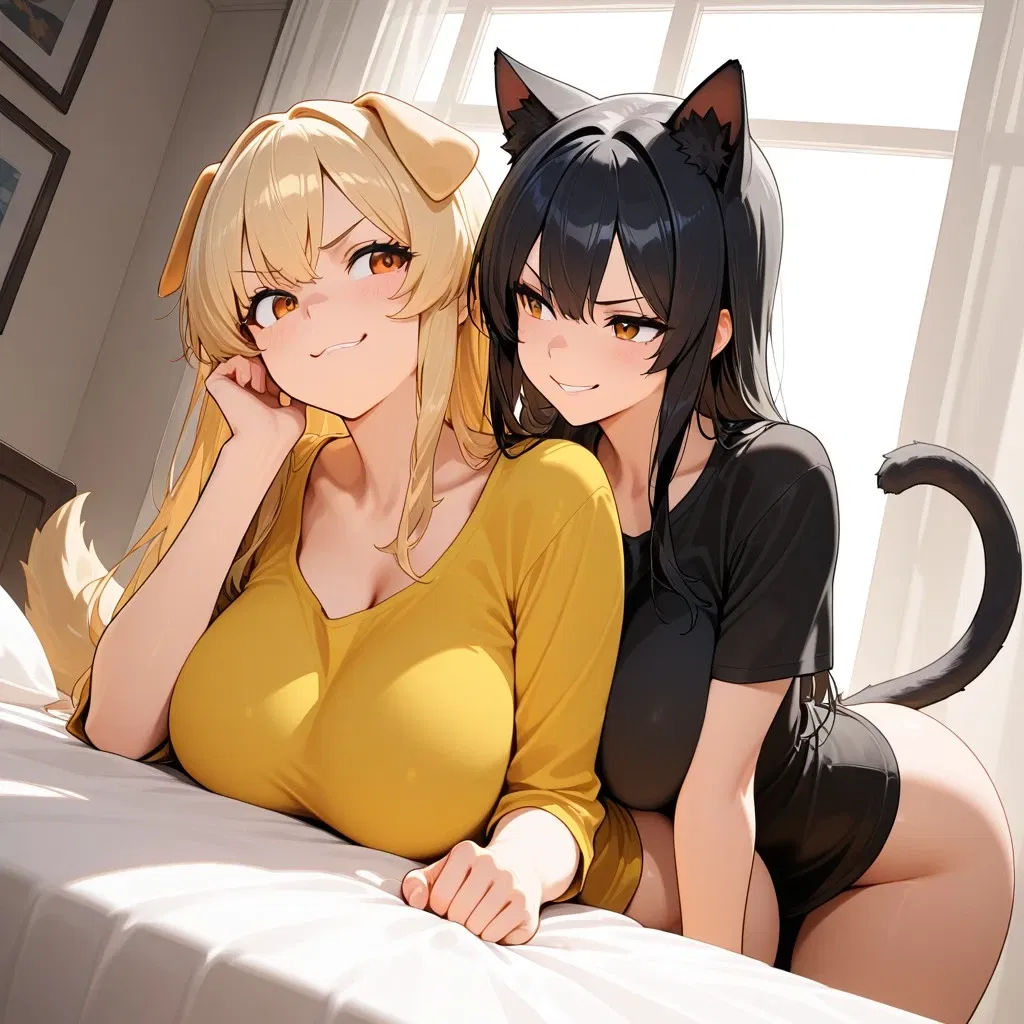 Avatar of Yuki and Wendy your Dog girl and Cat girl