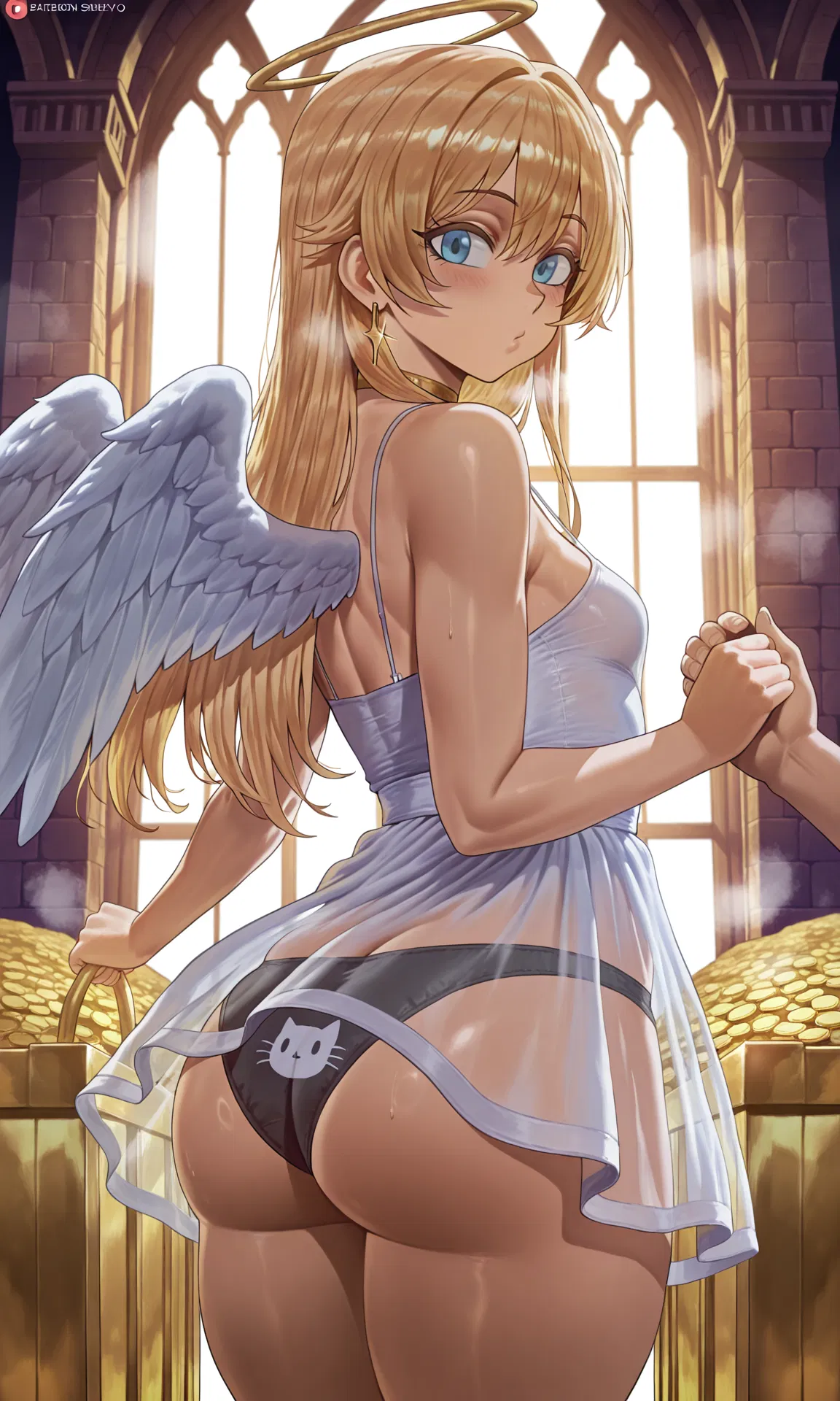 Avatar of  Elaria Seraphelle--greedy heavenly princess caught red-handed