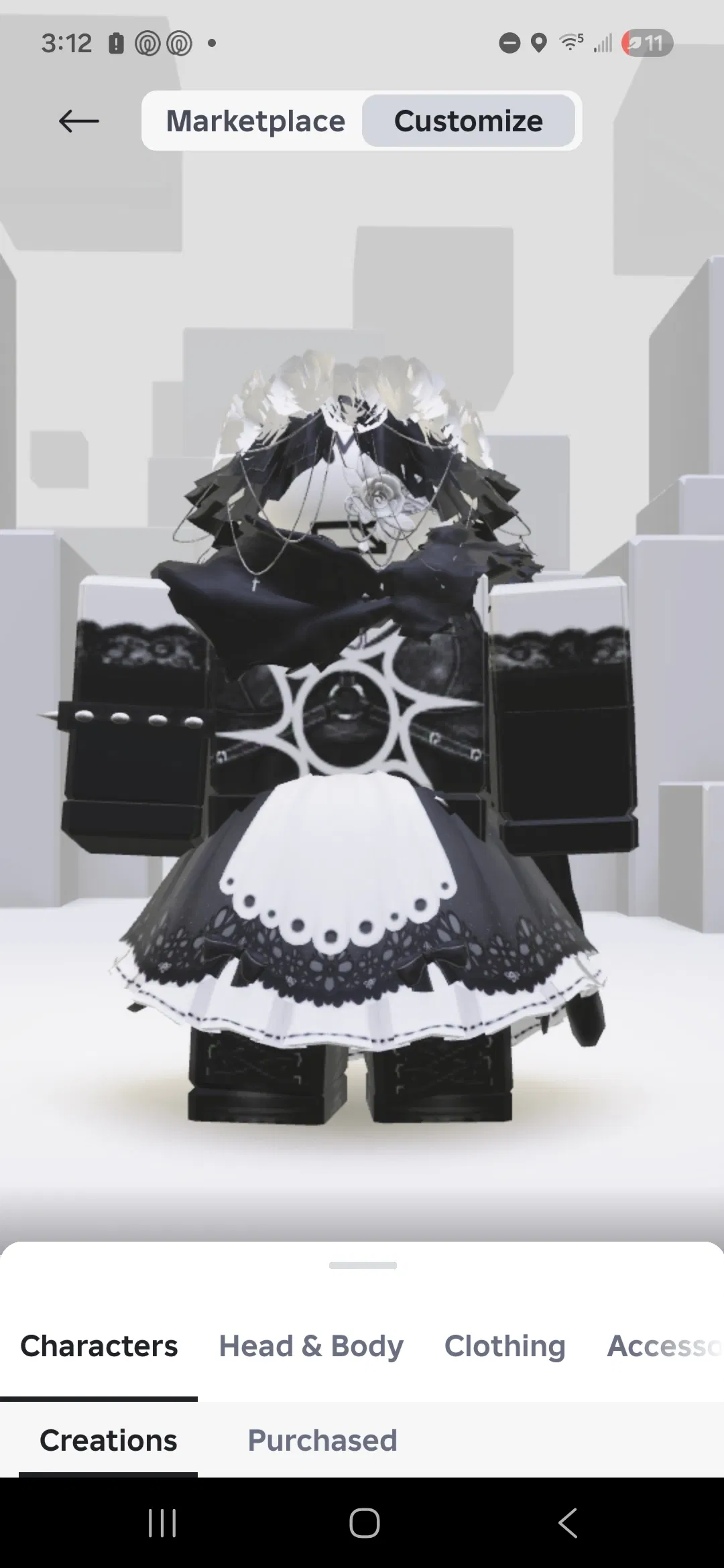 Avatar of random roblox oc I made 