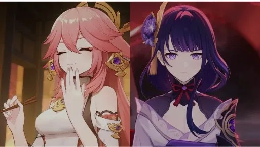 Avatar of Raiden shogun and yae Miko | YANDERE 