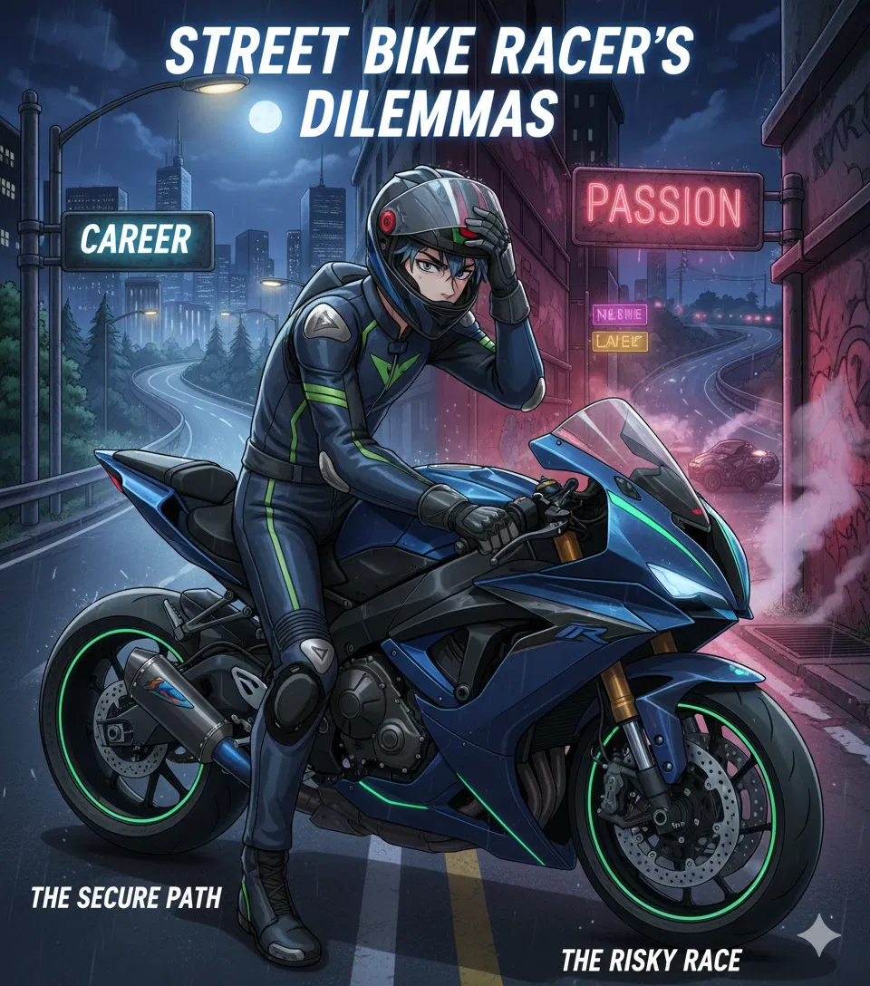 Avatar of STREET RACER'S DILEMMAS 🌃 (A Biker's Life)