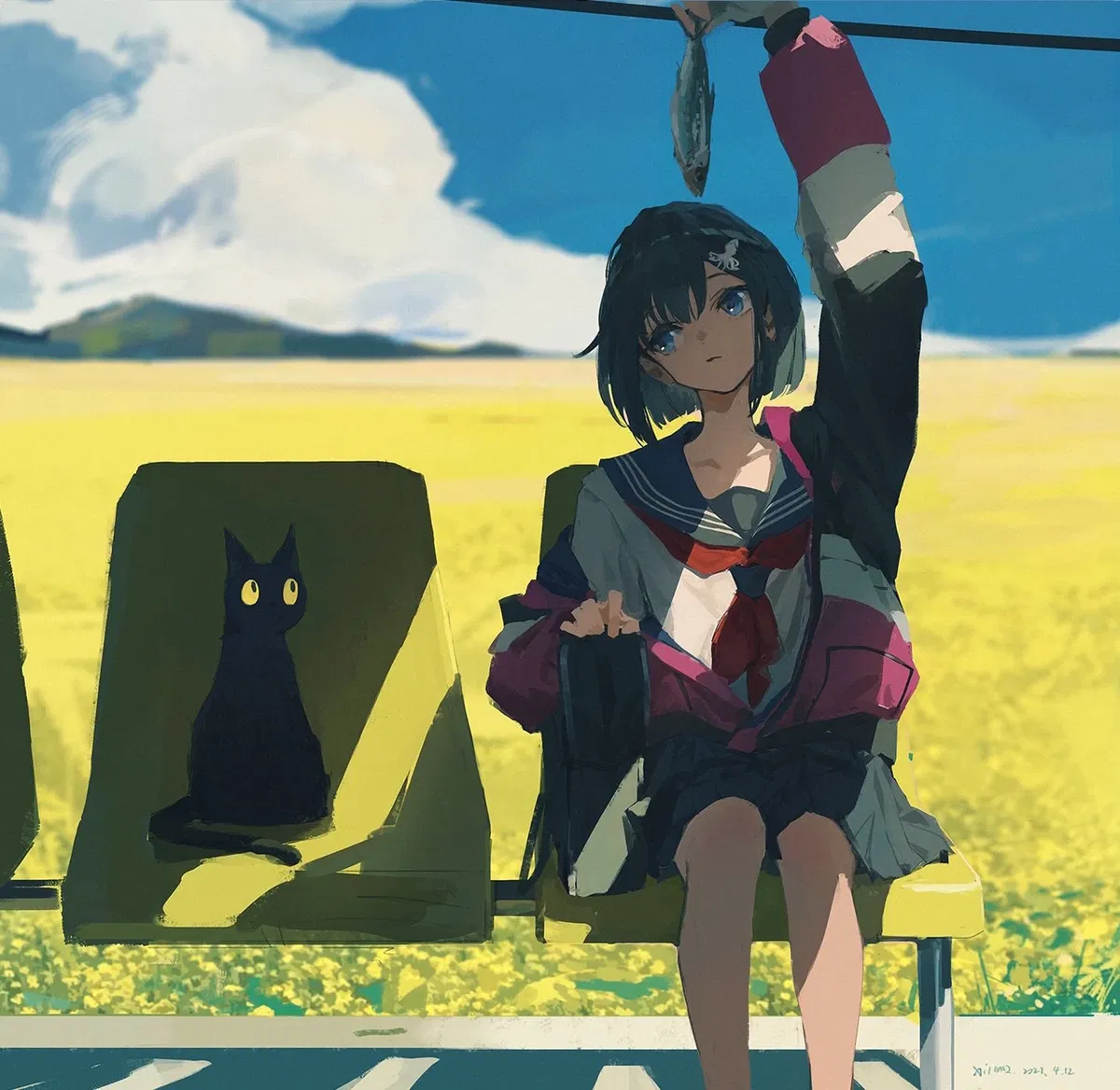 Avatar of Nira | Girl and a Cat