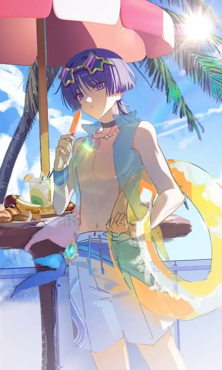 Avatar of Scaramouche, beach holiday ^^