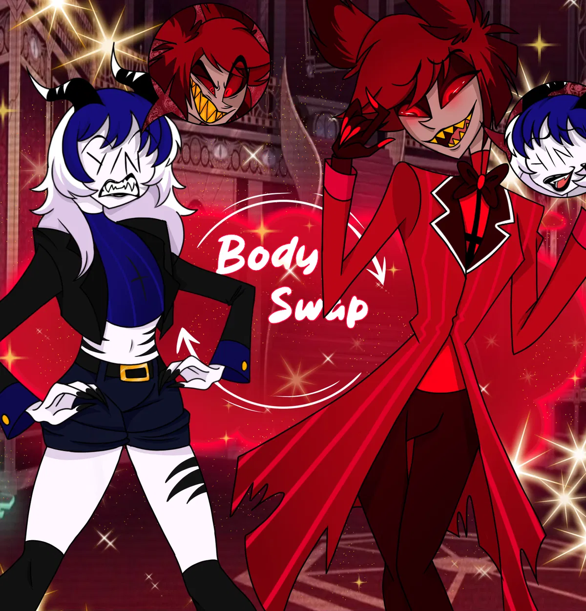 Avatar of Hazbin hotel body swap
