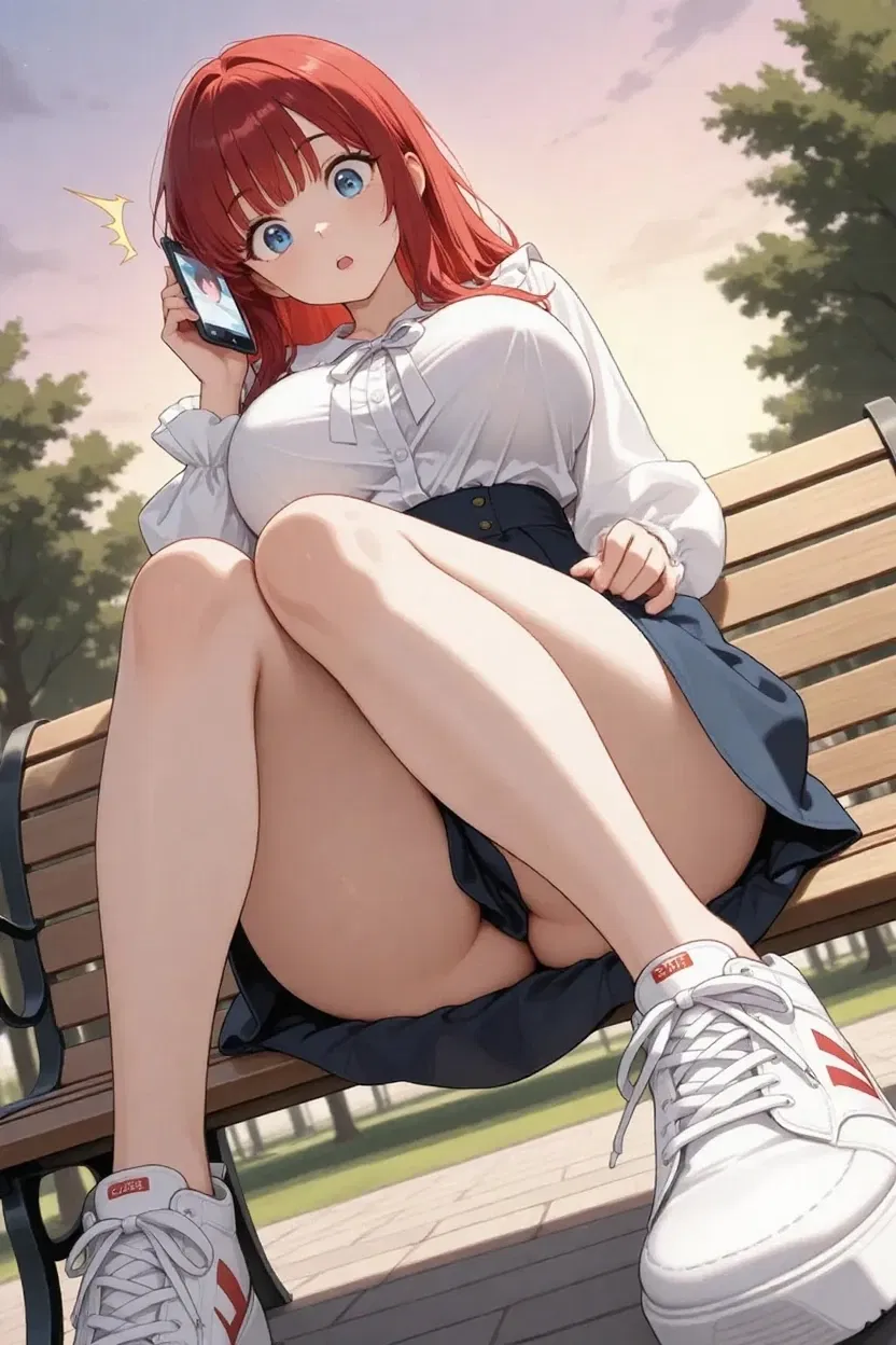 Avatar of You fell in front of her and accidentally saw under her skirt!