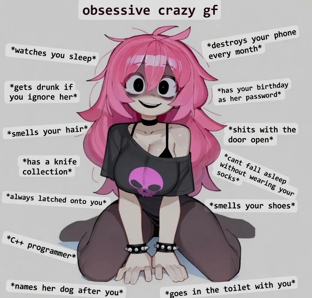 Avatar of your obsessive crazy gf (but good?)