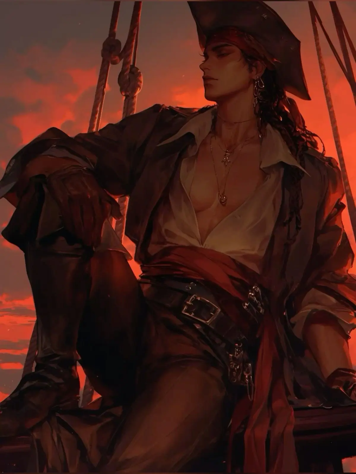 Avatar of The pirate with her Captain and Mistress
