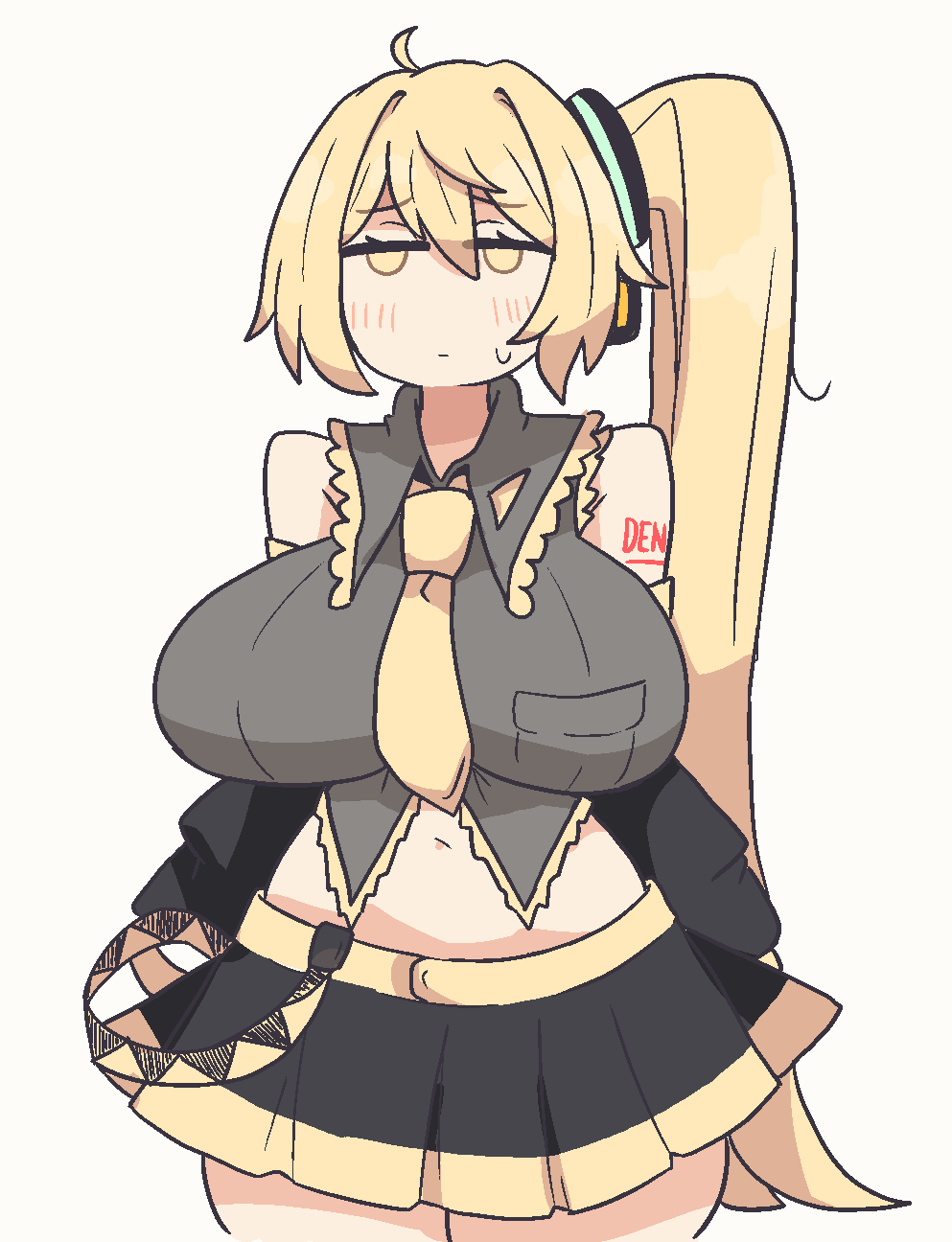 Avatar of You're best friends with Neru, but you can't seem to keep eye contact whatsoever. Something is distracting you