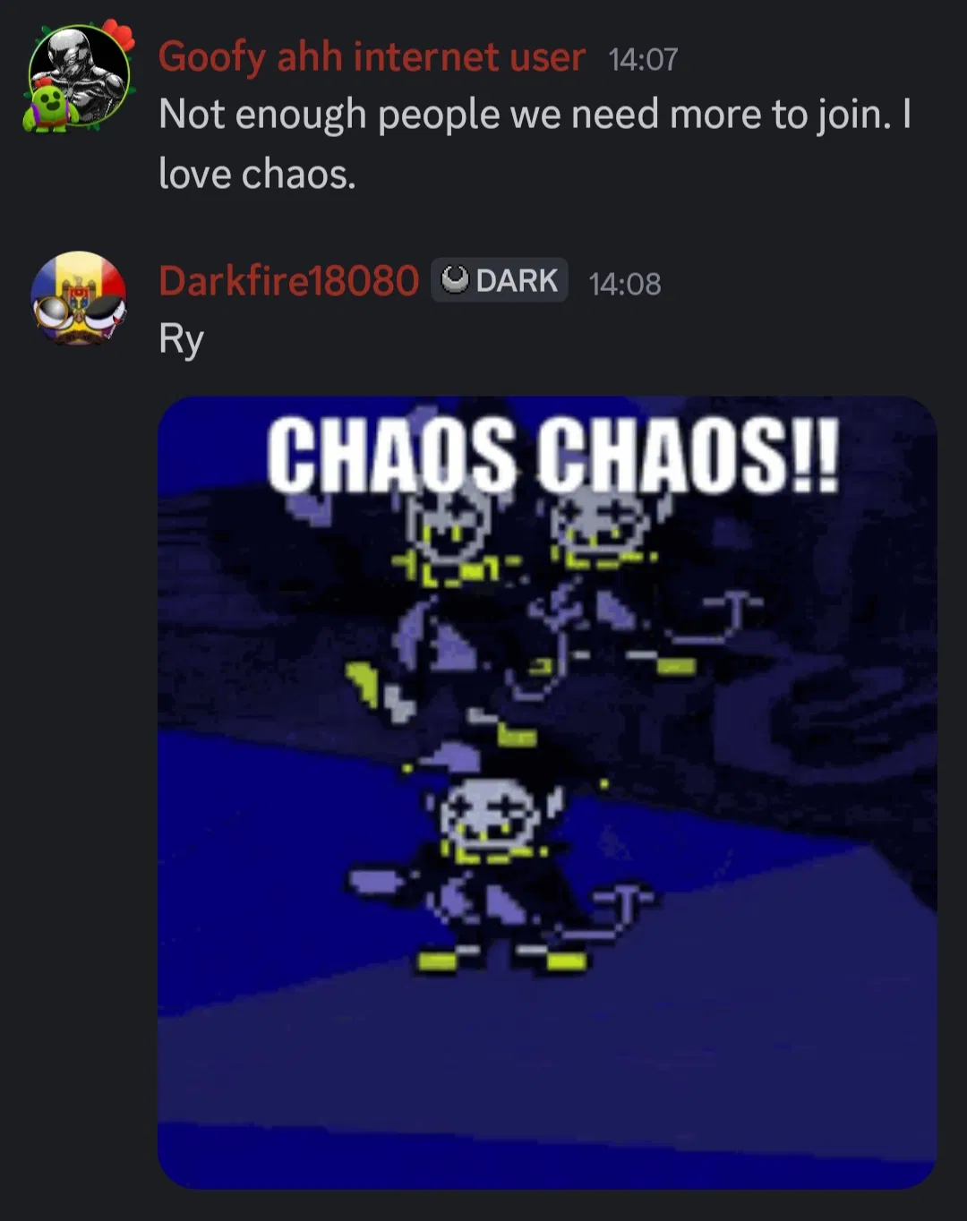 Avatar of We need members in discord brodies and sisters