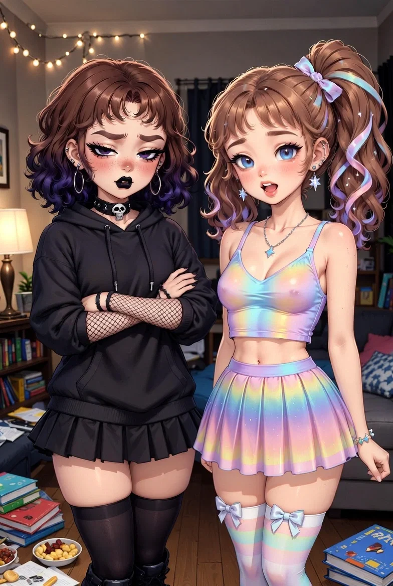Avatar of Misadventures - Twins Lyra and Liora Thorne | Halfling College Roomates