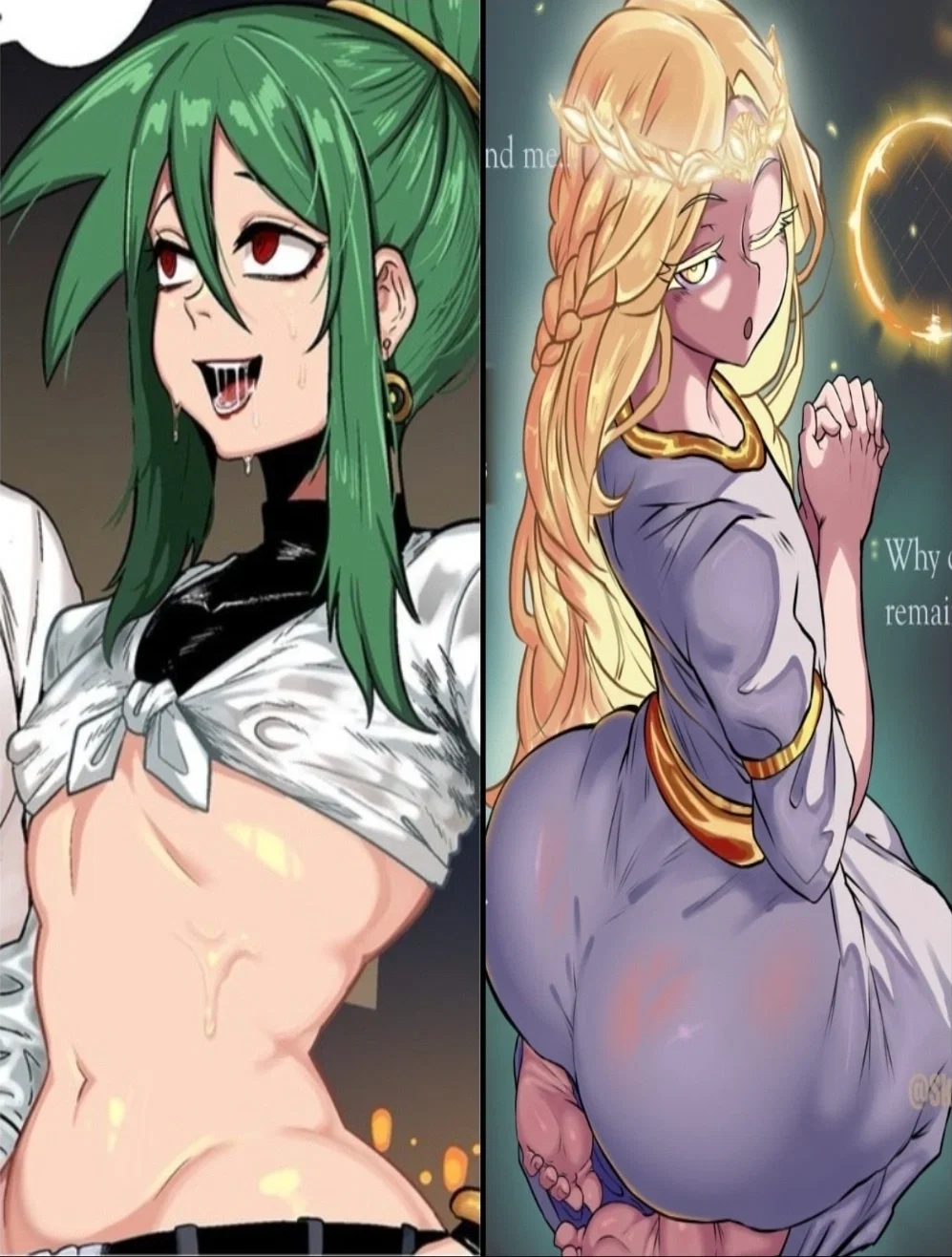 Avatar of Green and the Shadow of the Erdtree