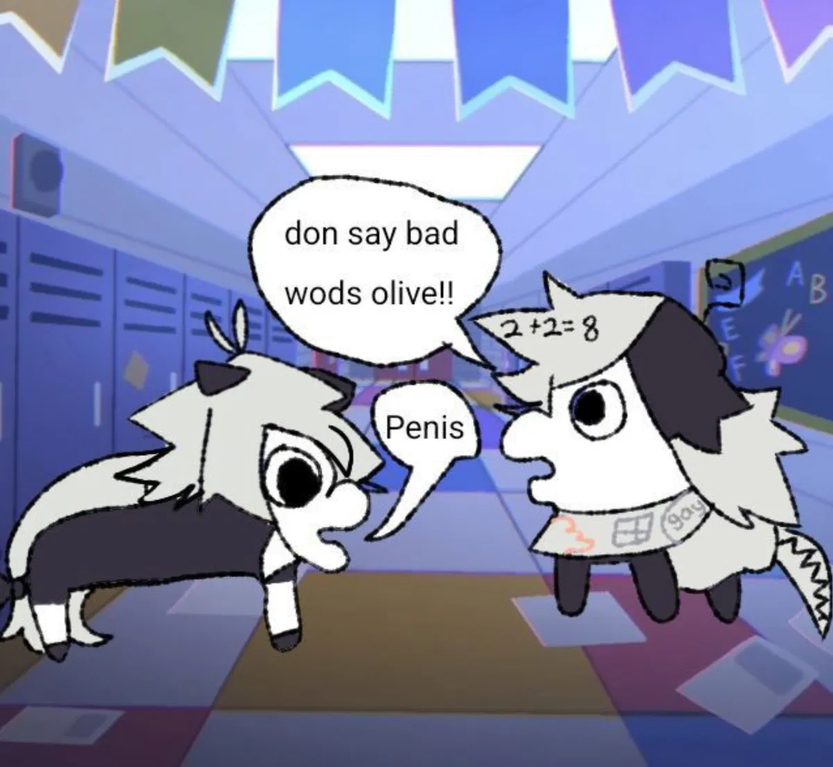 Avatar of Oliver says a bad word so Zip calls the cops