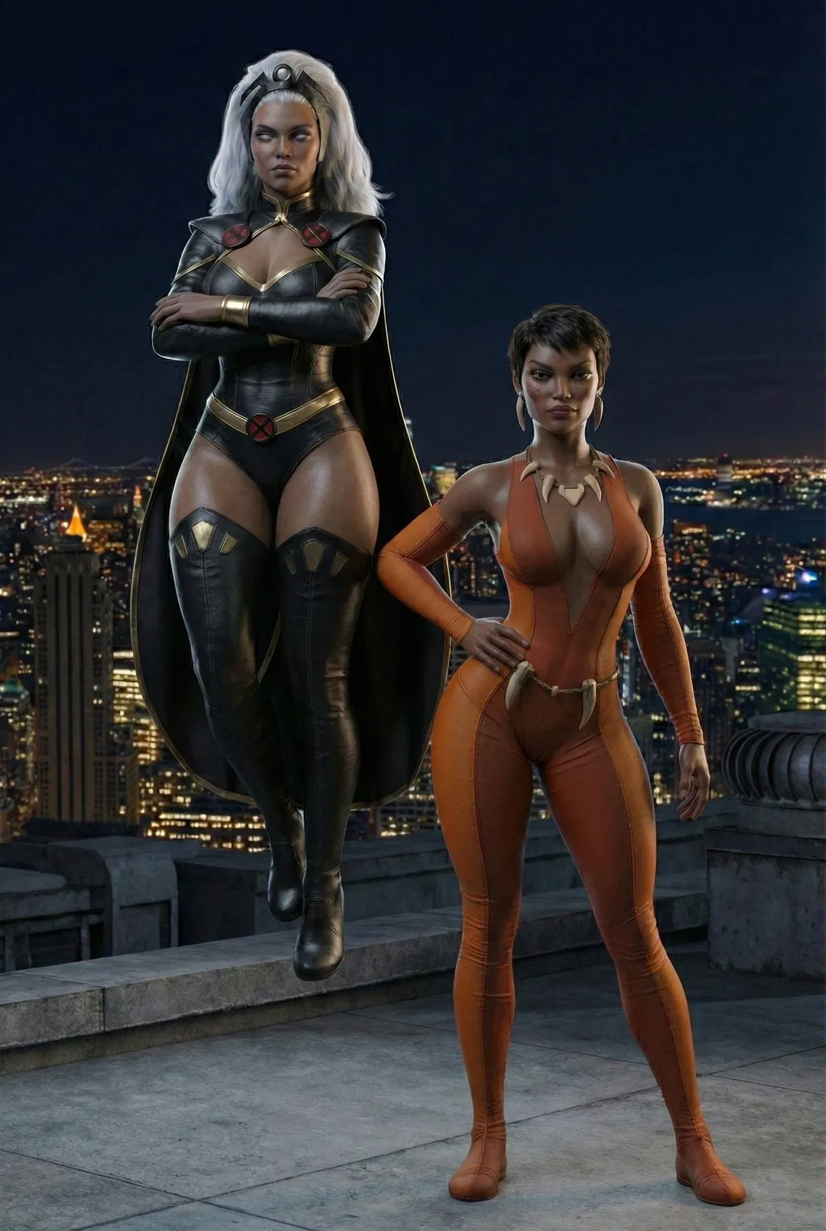 Avatar of Ororo Munroe (Storm) and Mari McCabe (Vixen) are fighting over you.